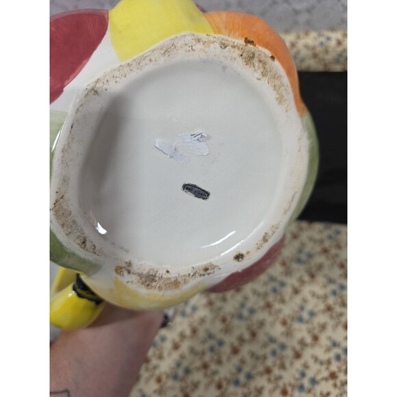 Vintage Fruit Pitcher With Banana Handle 80s Kitchen Decor Ceramic‎ Flower Vase - Picture 7 of 8